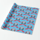 Search for holiday train wrapping paper Santa claus