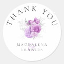 Search for lavender flower wedding stickers Thank