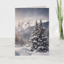 Search for mountain scene christmas cards Snow