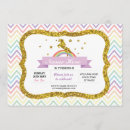 Search for unicorn 7th birthday invitations Glitter
