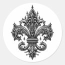 Search for fleur de lis symbol stickers Black