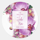 Search for orchid wedding stickers Tropical