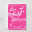 Search for pink white retirement invitations Classy