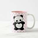Search for panda heart mugs Kawaii