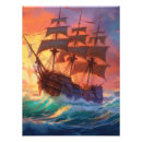 Search for ship on stormy seas posters Nautical