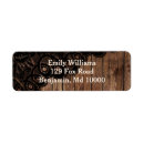 Search for rustic lace wedding return address labels Black