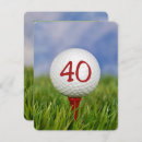 Search for golf 40th birthday invitations Party