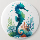 Search for seahorses badges Ocean