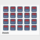Search for people square stickers Democrat