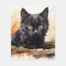 Search for cute black cats blankets Feline