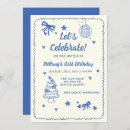 Search for digital 21st birthday invitations Blue