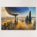 Search for futuristic puzzles Science fiction