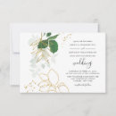 Search for greenery and gold wedding invitations Typography