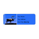 Search for reindeer antlers return address labels Winter