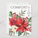 Search for comfort and joy christmas cards Poinsettia