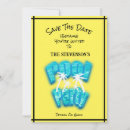 Search for birthday party save the dates Yellow
