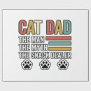 Search for funny with cats for wrapping paper Father'sday