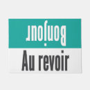 Search for hello goodbye doormats Bonjour