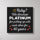 Search for 40th canvas prints Ruby
