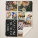 Search for photo for grandma blankets Black and white