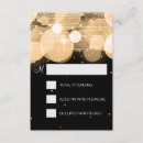Search for glowing rsvp cards Gold