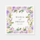 Search for purple floral napkins Violet