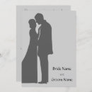 Search for bride and groom silhouette wedding invitations Marriage