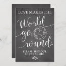 Search for globe wedding invitations Modern
