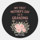 Search for grandma to be stickers Floral