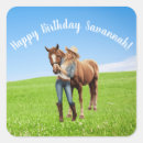 Search for cowgirl birthday stickers Horseback riding