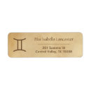 Search for astrology return address labels Zodiac