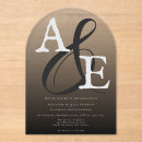 Search for black acrylic invitations Modern
