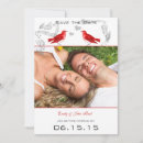 Search for red birds wedding invitations Whimsical