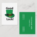 Search for st paddy business cards Leprechaun