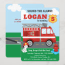 Search for sound the alarm birthday invitations Stop drop and roll