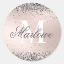 Search for blush and silver stickers Girly