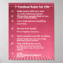 Search for 7 cardinal rules for life posters Fineart