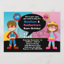 Search for girl superhero invitations City