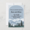 Search for blue ridge mountains invitations Evergreen pine tree country