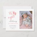 Search for its a girl birth announcement cards Modern