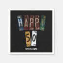 Search for 50th birthday plates and napkins Vintage