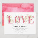 Search for valentines day engagement party invitations Watercolor