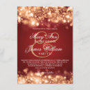 Search for christmas lights wedding invitations Red