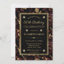 Search for elegant red and gold birthday invitations Rose