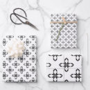 Search for black and white flowers wrapping paper Abstract