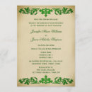 Search for vintage scroll invitations Green