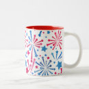 Search for red white blue stars mugs Fireworks