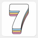 Search for number seven stickers Birthday