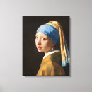 Search for pearl earring canvas prints Portrait
