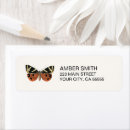 Search for yellow and black return address labels Butterfly
